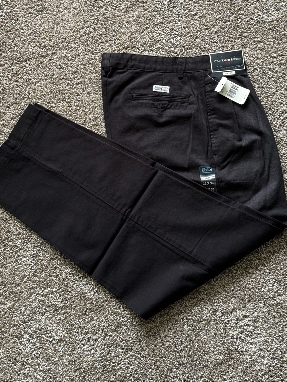 Polo by Ralph Lauren Black Men's Chino Pants - Classic Straight Fit